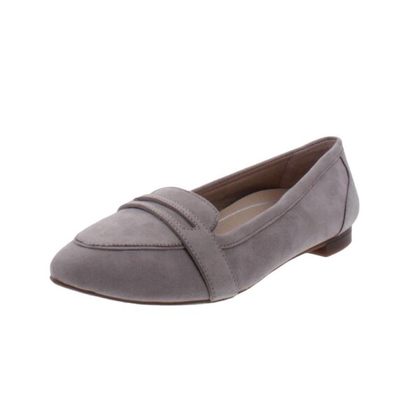 Vionic Women’s Savannah Suede Penny Loafers Gray 10 - Picture 1 of 12